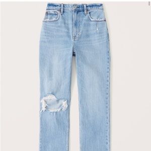 Abercrombie & Fitch The 90s Straight Ultra High Rise Curve Love Size 27/4S